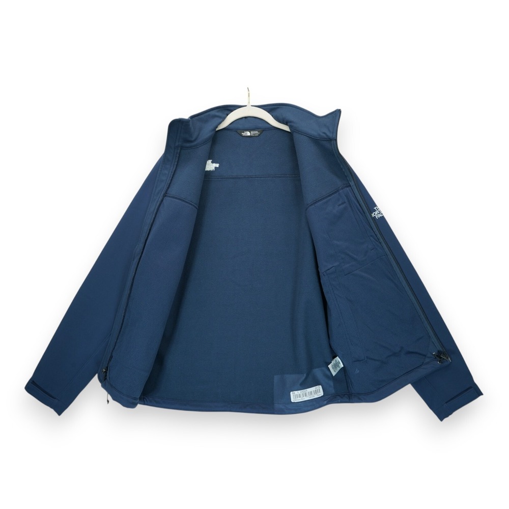 The North Face Men's Small Softshell Dark Navy Blue Full Zip Long Sleeve - Picture 3 of 10